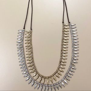 Lucky Brand “spike” gold and silver necklace